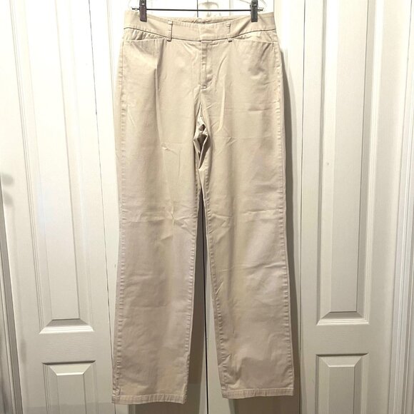 Dockers Ideal Fit Women's 6 Long Khaki Slacks-Casual-100 % Cotton-Front Pockets - Picture 1 of 13